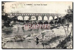 Postcard Old Nimes Pont du Gard