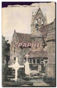 Old Postcard The Church Tregastel The Ossuary