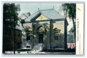 c1910 Spafford Library Springfield Vermont VT Unposted Antique Postcard