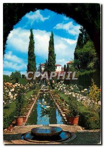 Postcard Modern Granada General view of the estuary in the lower gardens