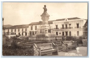 Ciudad De Las Casas Chiapas Mexico Postcard A Juarez c1920's RPPC Photo