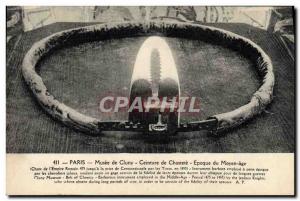 Postcard Old erotic Nude Female chastity belt