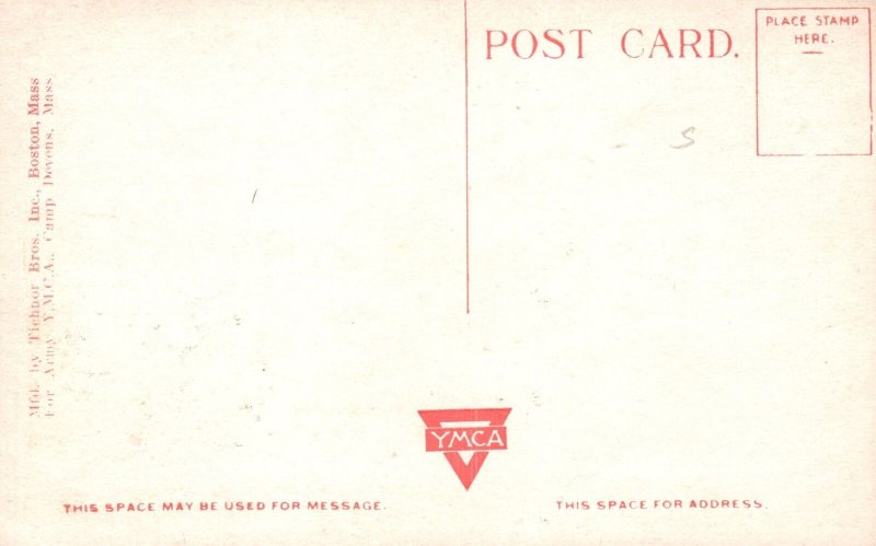 Vintage Postcard Field Artillery Section-Observation Tower Camp Devens Mass.