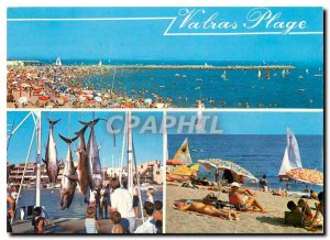 Postcard Modern Valras Beach The beach fishing big