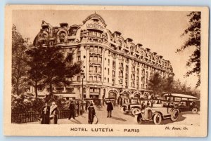 Paris Île-de-France France Postcard Hotel Lutetia c1920's Antique Posted