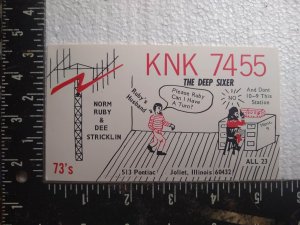 Postcard - KNK 7455, The Deep Sixer - Joliet, Illinois