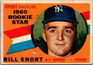 1960 Topps Baseball Card Bill Short Chicago White Sox sk10519