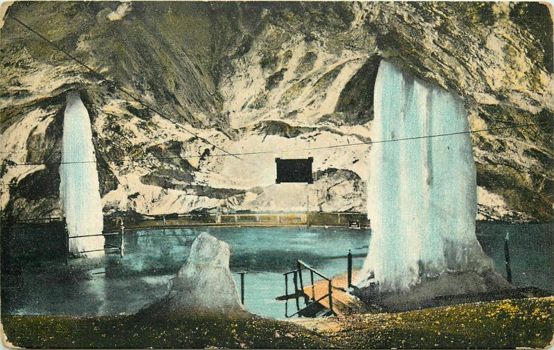 Dobsinska Glaciar Ice Cave interior Dobsina Slovakia Altar grossen Saale 1912