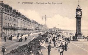 WEYMOUTH DORSET UK THE PARADE & CLOCK TOWER LEVY & FILS POSTCARD 