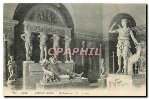 Old Postcard Louvre Museum La Salle Tiber Paris