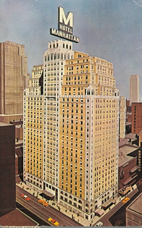 USA Hotel Manhattan New York City Vintage Postcard 07.49