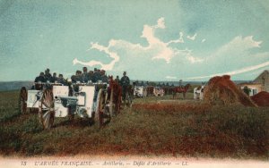 Vintage Postcard 1910's Recruitment Army Artillery of the French Army France