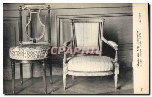 Old Postcard Musee des Arts Decoratifs Seats Louis XVI