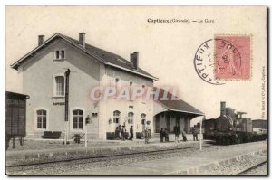 Captieux - La Gare Old Postcard