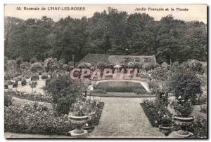 Old Postcard Rose Garden L Hay Les Roses French Garden and Museum