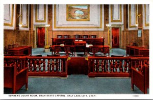 Utah Salt Lake City State Capitol Supreme Court Room Curteich
