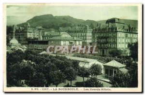 Old Postcard La Bourboule Great Hotels