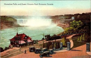 Niagara Falls Ontario Canada HORSESHOE FALLS~Queen Victoria Park c1910s Postcard