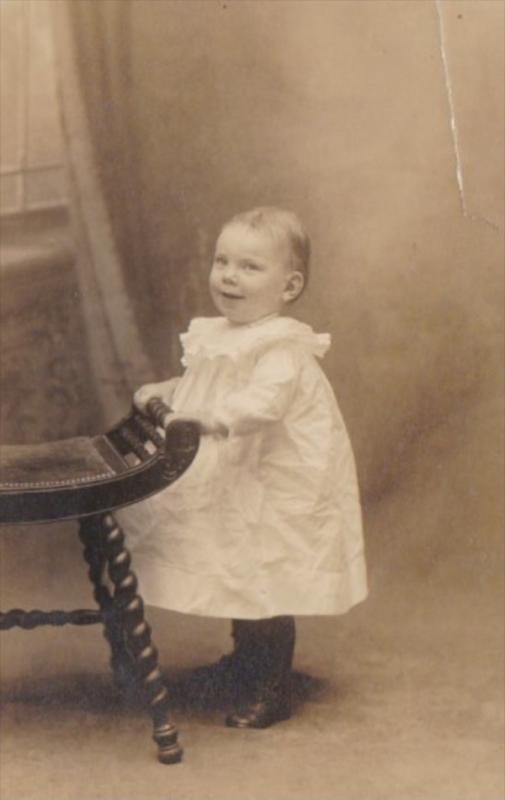 Real Photo Young Child Mildred P Sheppard 1914 The Ward Studio Bridgeton New ...