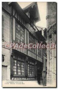 Postcard Old CAUDEBEC En Caux Old House Grande Rue