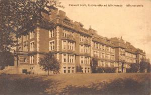 Minneapolis Minnesota University Folwell Hall Antique Postcard K42693