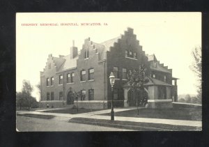 MUSCATINE IOWA HERSHEY MEMORIAL HOSPITAL VINTAGE POSTCARD