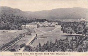 New Hampshire White Mountain Crawford House From Elephants Head 1907