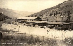 Marble CO Marble Finishing Plant Sanborn Real Photo Postcard c1940