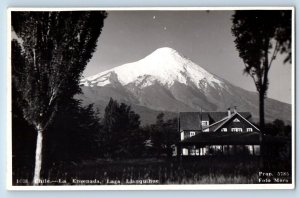 La Ensenada Chile Postcard Lake Llanquihue c1920's Posted Antique RPPC Photo