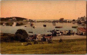 Wychmere Harbor, Harwichport Cape Cod MA Hand Colored Vintage Postcard E37