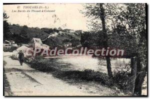 Old Postcard The Banks Of Thouars Thouet A Crevant