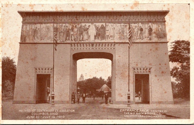 Ohio Columbus Methodist Centenary Celebration Entrance Arch