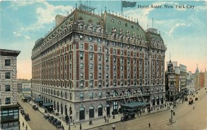 United States New York City Hotel Astor postcard 