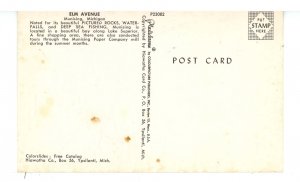 MI - Munising. Elm Avenue Street Scene ca 1957
