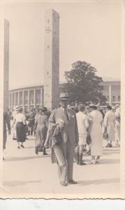 B81274 berlin olympia stadium  flag germany WW2   front/back image