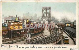 Old Postcard Brooklyn Terminal Brooklyn Bridge Metro Quaker Oats