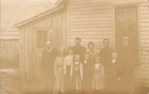 Real Photo, RPPC,  Roscoe MO one-shot, Family  Msg, Old Postcard
