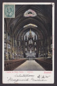 Postcard, CANADA, Montreal, Notre-Dame Basilica, Interior