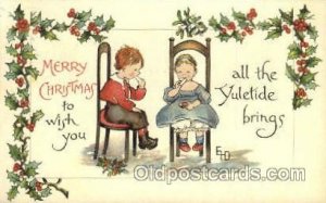 Christmas 1910 postal used 1910