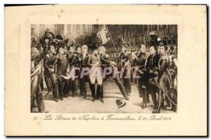 Old Postcard Napoleon Napoleon 1st Farewell at Fontainebleau in 1814