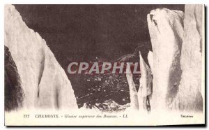 Old Postcard Chamonix Glacier Bossons higher