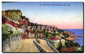Old Postcard Cap d'Ail A M Boulevard de la Mer