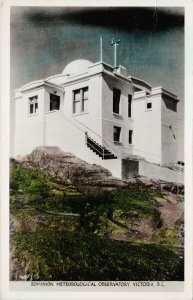 Victoria BC Dominion Meteorological Observatory Gowen Sutton RPPC Postcard G84