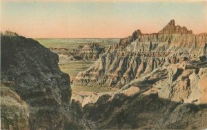 South Dakota Badlands National Monument 1920s Albertype Postcard 21-10894