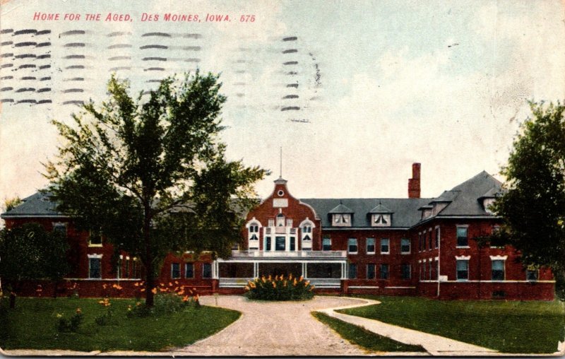 Iowa Des Moines Home For The Aged 1908