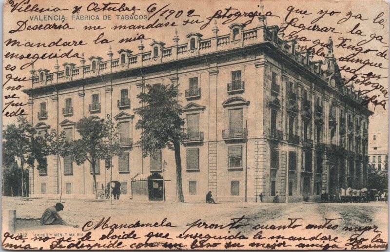 Spain Valencia Fabrica De Tabacos Vintage Postcard 09.35 