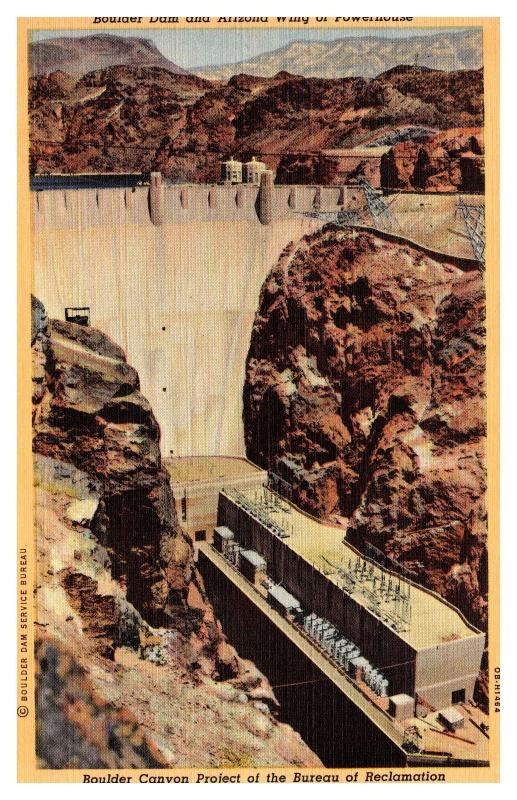 Boulder Dam and Arizona Wing of Powerhouse