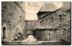 Belgie Belgium Old Postcard Bouillon Inside the castle chair Godefroid