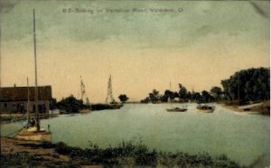 Vermilion River - Ohio OH Postcard