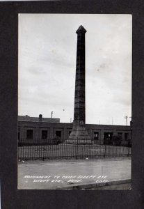 MN Chief Sleepy Eye Monument RPPC Real Photo MINNESOTA